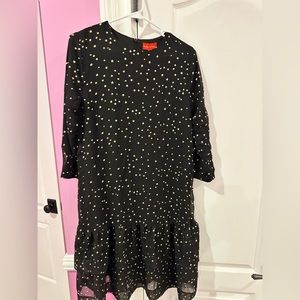 Black Dress with gold stars